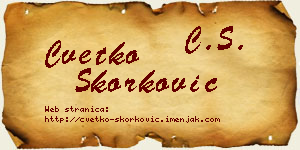 Cvetko Skorković vizit kartica